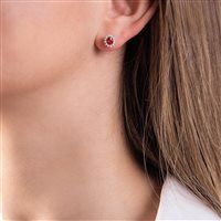 Earrings Mirco Visconti Woman in Gold Rubino 0.73 Ct LF459/B5R - LF459/B5R